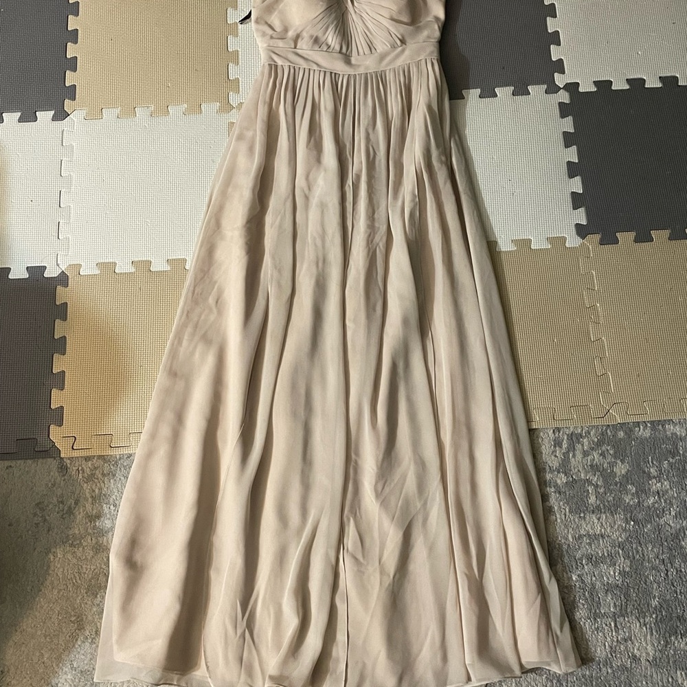 Jenny Yoo Cream Aidan Convertible Dress